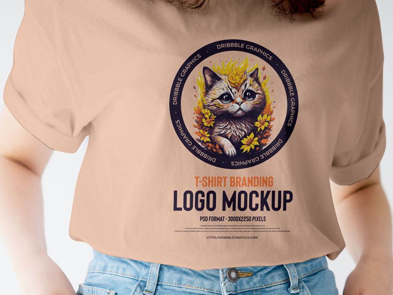Free-Girl-T-Shirt-Branding-Logo-Mockup-600