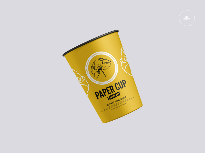 Free-Floating-Paper-Cup-Mockup