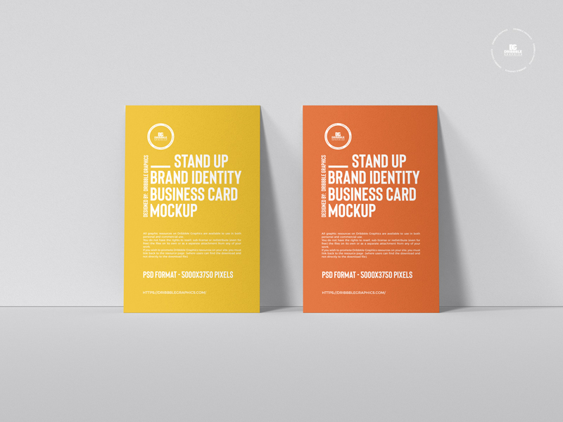 Free-Stand-Up-Brand-Identity-Business-Card-Mockup
