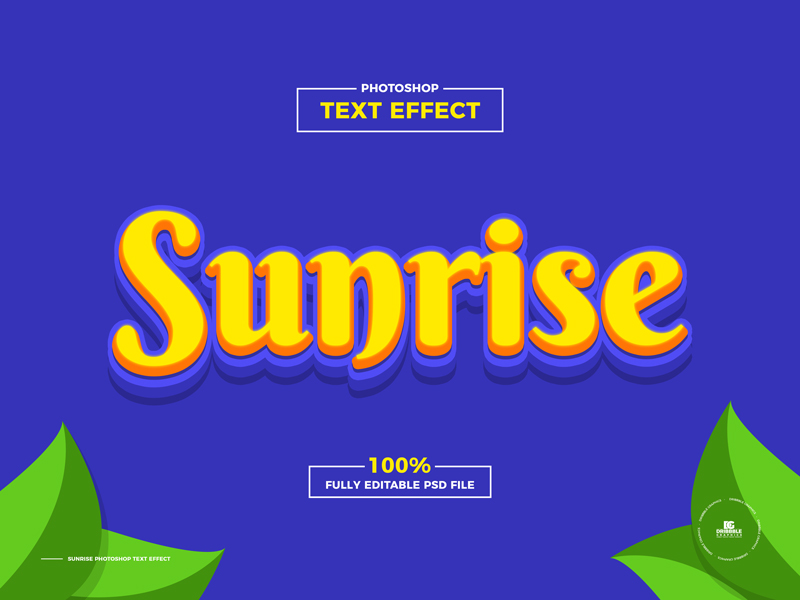 Free-Sunrise-Photoshop-Text-Effect-600