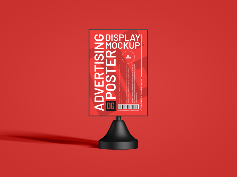 Free-Advertising-Poster-Display-Mockup-600