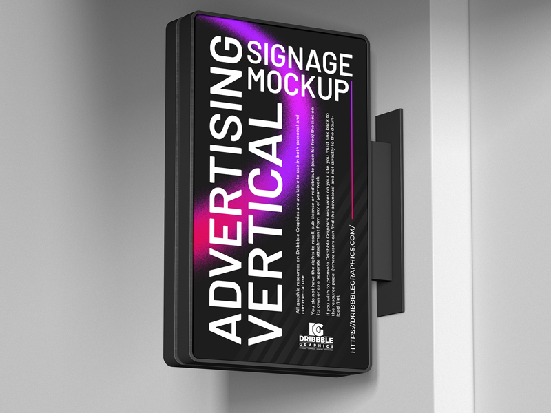 Free-Advertising-Vertical-Signage-Mockup-600