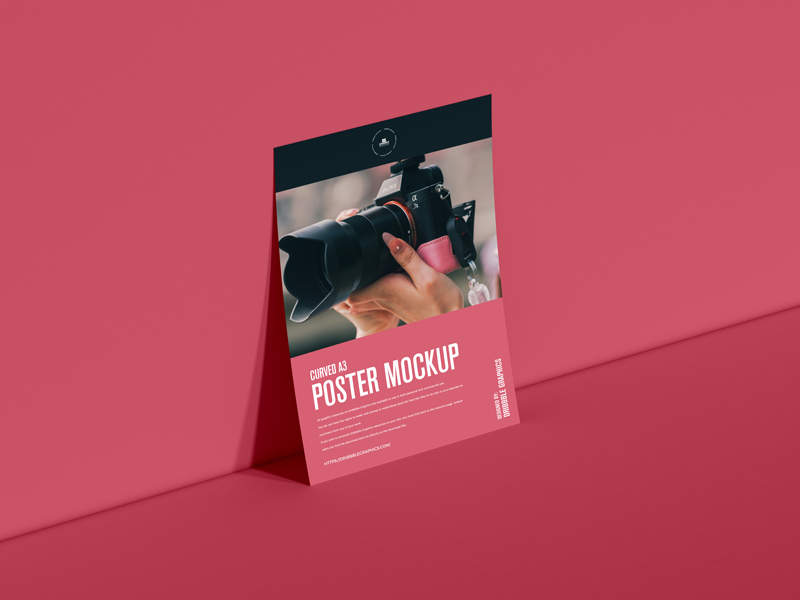 Free-Curved-A3-Poster-Mockup-600