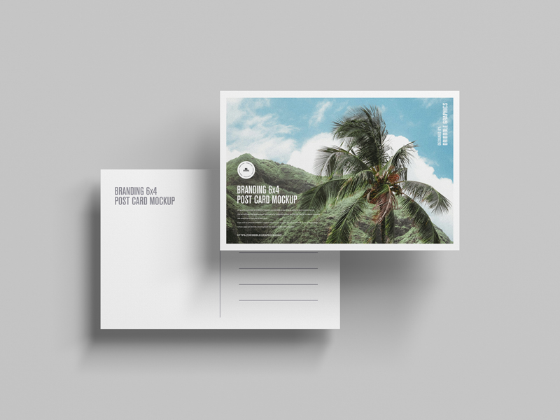 Free-Branding-6x4-Post-Card-Mockup