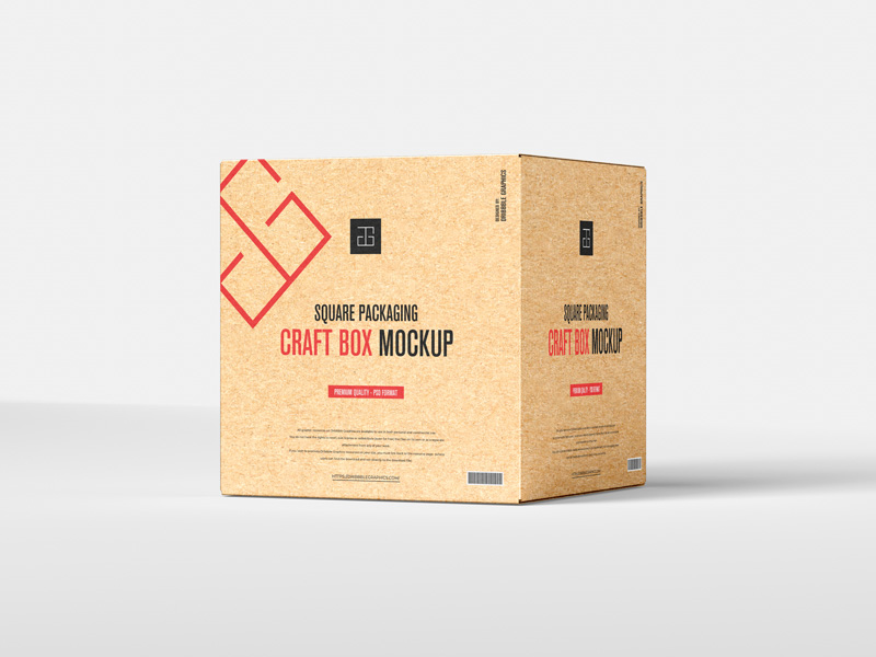 Free-Square-Packaging-Craft-Box-Mockup