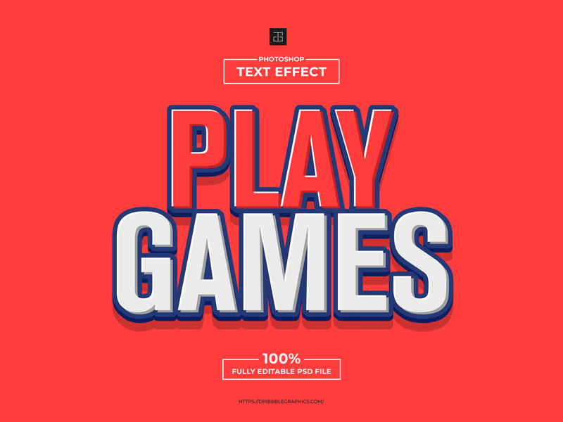 Free-Play-Games-Photoshop-Text-Effect