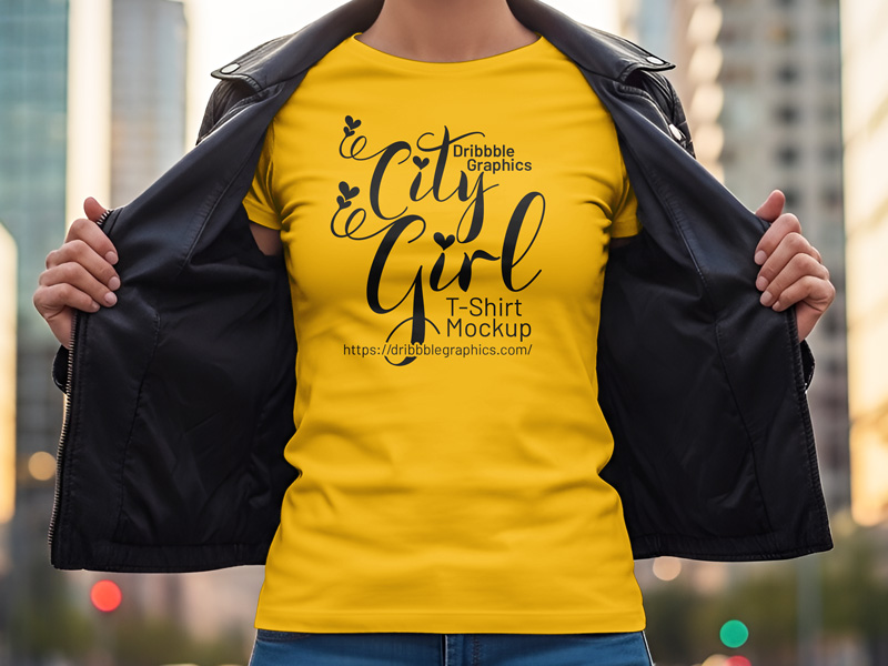 Free-City-Girl-T-Shirt-Mockup-600