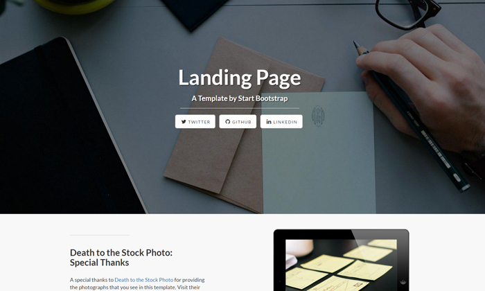 20-Free-Bootstrap-Landing-Page-Templates-&-Themes