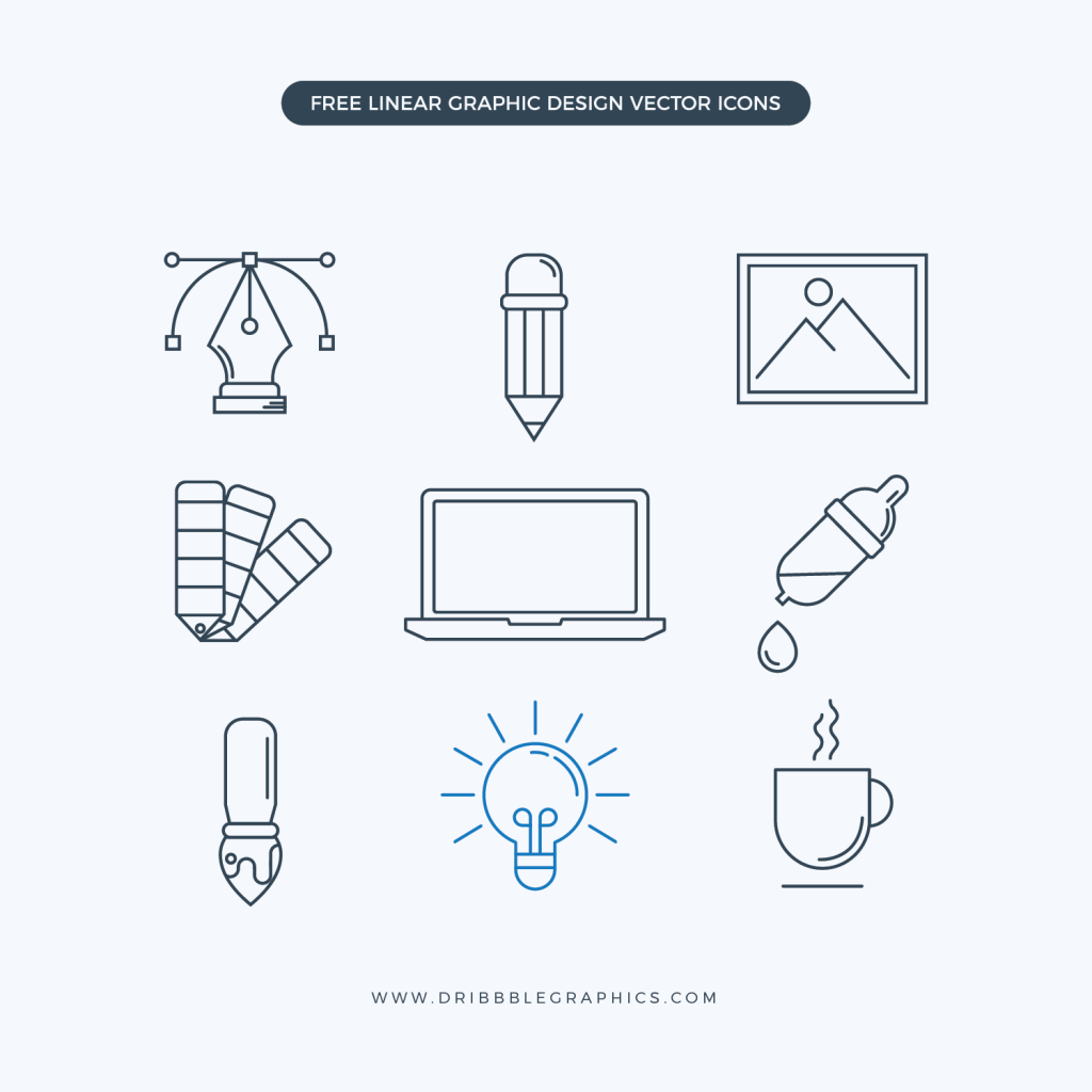 Free Linear Graphic Design Vector Icons | Dribbble Graphics