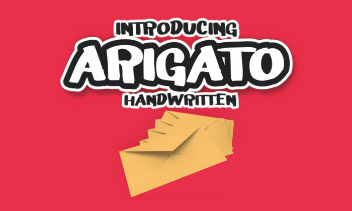 Free-Arigato-Display-Handwritten-Font-300