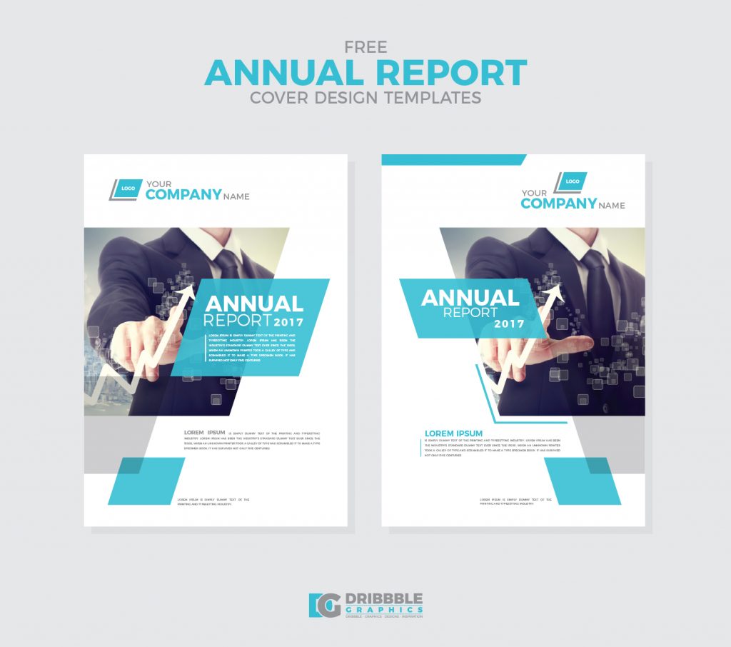 Free Annual Report Cover Design Templates | Dribbble Graphics