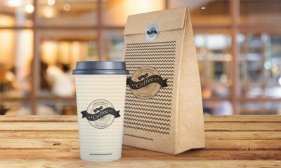 Free-Coffee-Cup-and-Paper-Bag-Mockup