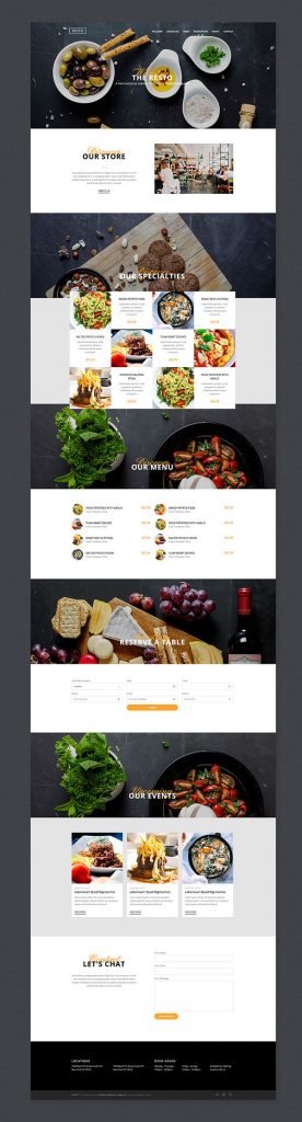 Free Resto Responsive Bootstrap Website HTML Template | Dribbble Graphics