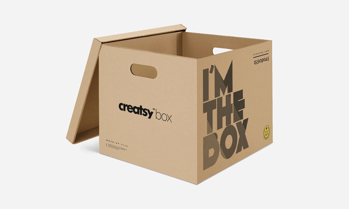 Download Free Packaging Box With Lid Mockup | Dribbble Graphics