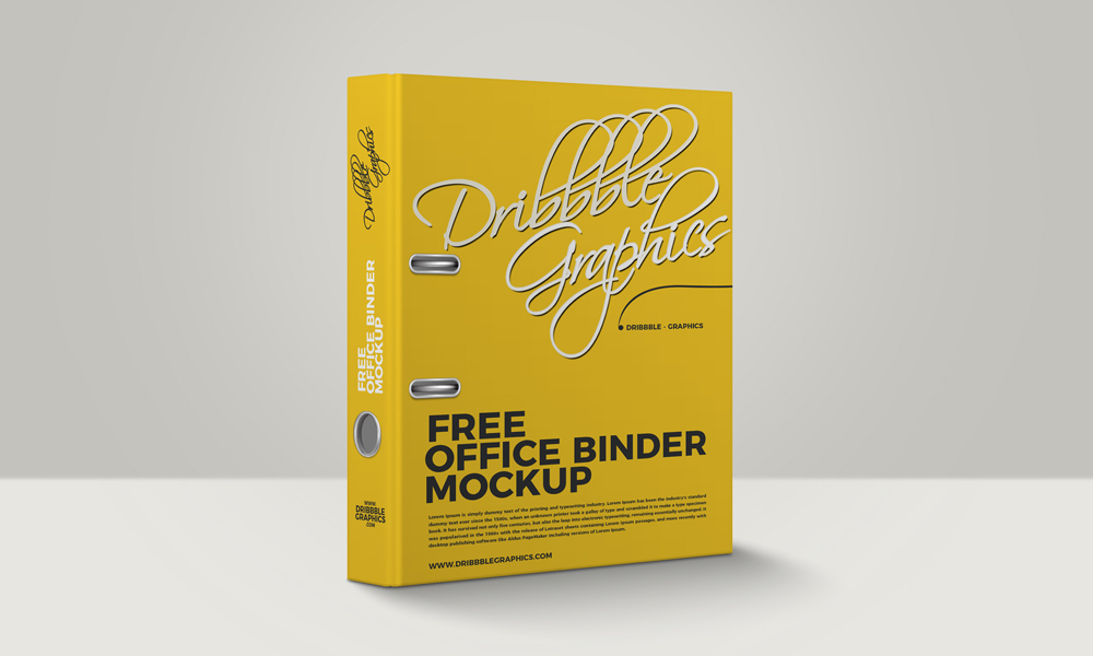 Download Free Office Binder Mockup | Dribbble Graphics