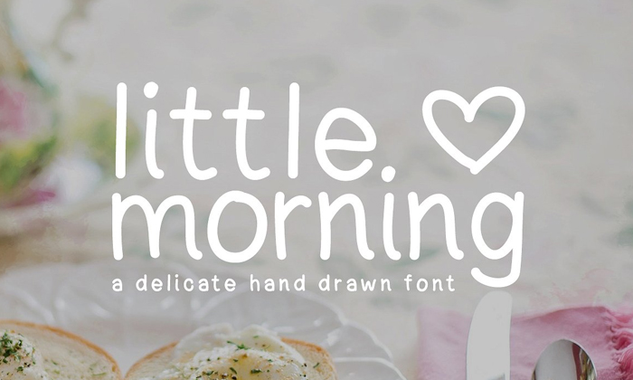 Free-Little-Morning-Hand-Drawn-Font-For-Designers