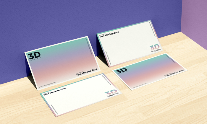 Free-Business-Card-on-Wooden-Background-Mockup-For-Branding