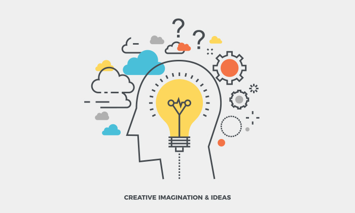 Free Creative Imagination & Ideas Vector Illustration 2018 | Dribbble  Graphics
