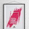 Free-Bricks-Wall-Poster-Frame-Mockup-PSD-300