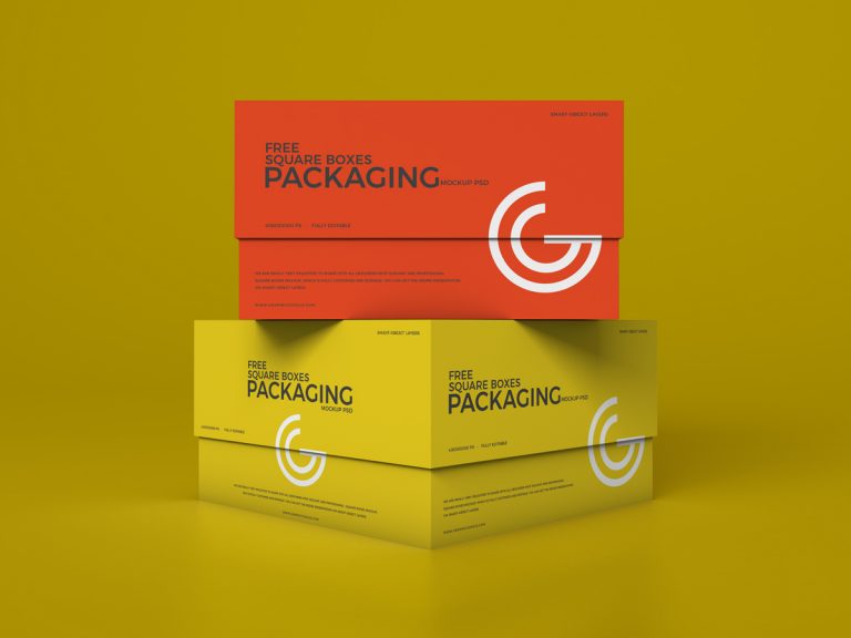 Free Packaging Boxes Mockup Design 2019 | Dribbble Graphics