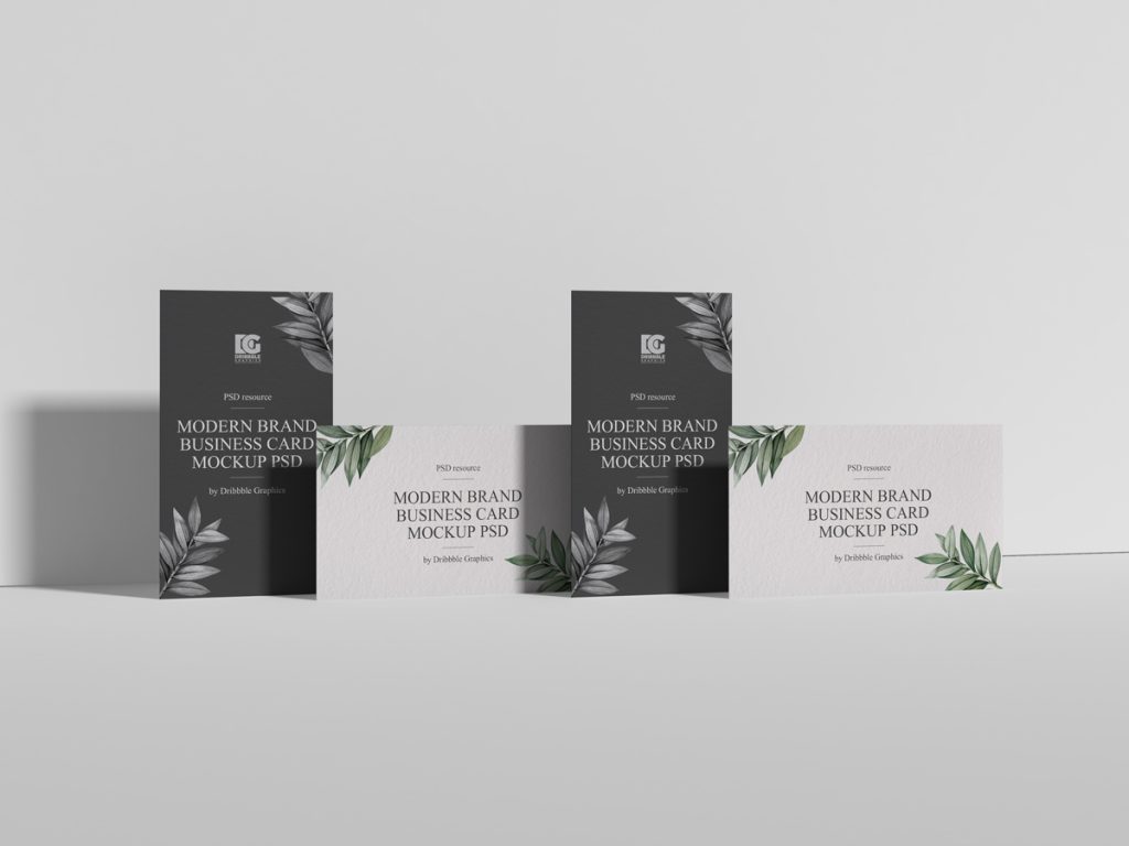 Download Free Modern Brand Business Card Mockup PSD 2019 | Dribbble Graphics