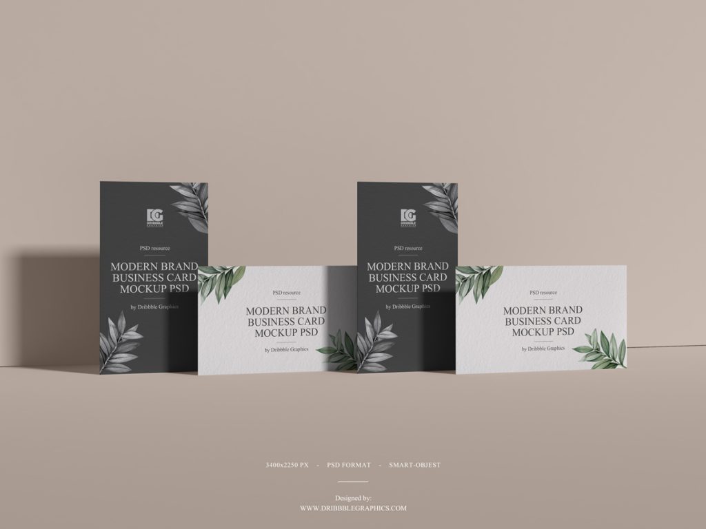 Free Modern Brand Business Card Mockup PSD 2019 | Dribbble Graphics