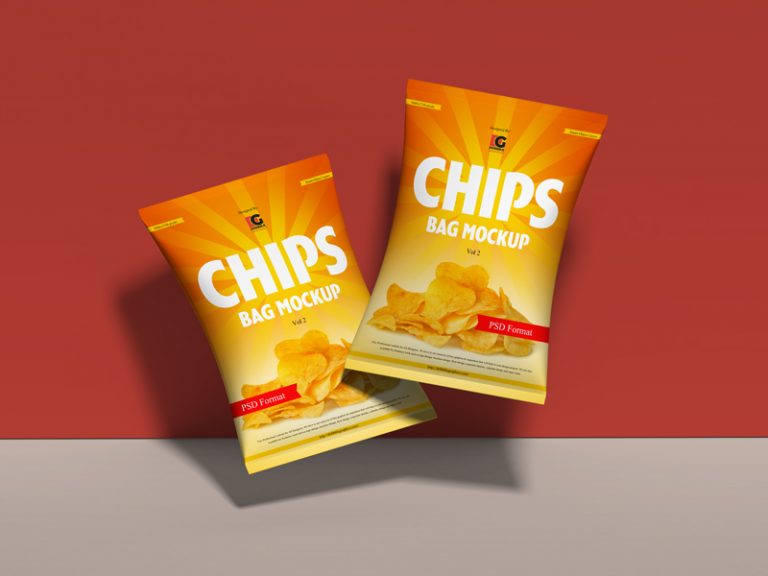 Download Free Chips Bag Mockup PSD Vol 2 | Dribbble Graphics