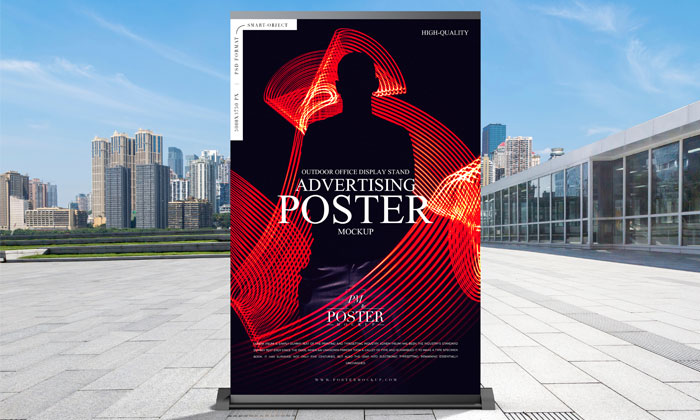Free-Outdoor-Business-Advertisement-Poster-Mockup-300