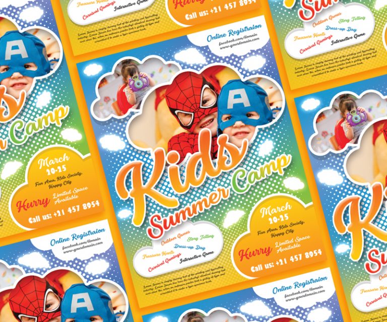 Summer Camp Flyer Template Free