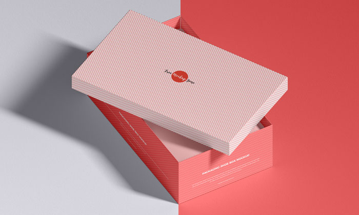 Download Free Packaging Brand Shoe Box Mockup | Dribbble Graphics