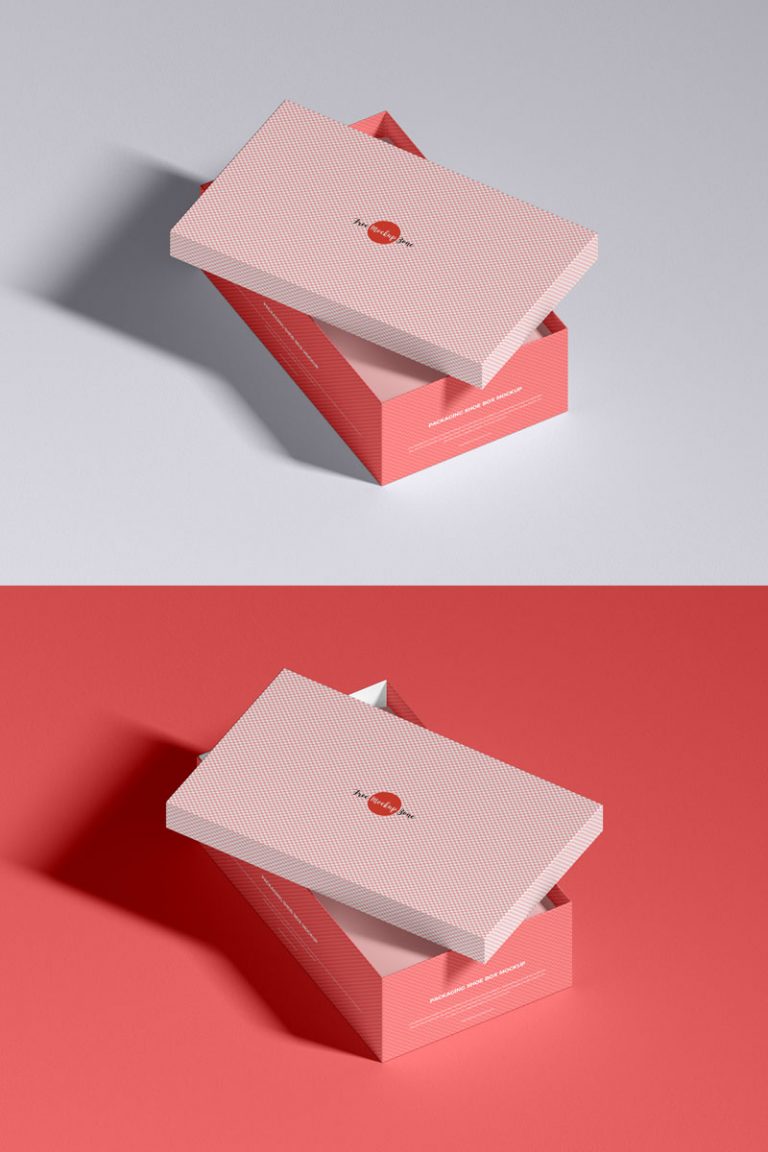 Download Free Packaging Brand Shoe Box Mockup | Dribbble Graphics