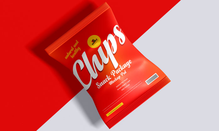 Download Chips Bag Mockup | Dribbble Graphics