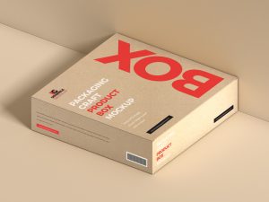Free Packaging Craft Product Box Mockup | Dribbble Graphics