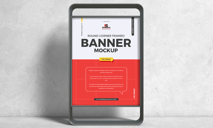 Free-Round-Corner-Framed-Banner-Mockup-300