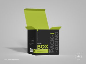 Free Packaging Square Box Mockup | Dribbble Graphics