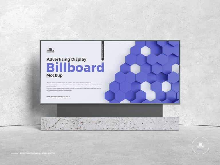 Free Premium Advertising Display Billboard Mockup | Dribbble Graphics