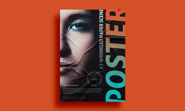 Free-A3-Wrinkled-Paper-Poster-Mockup-PSD-300