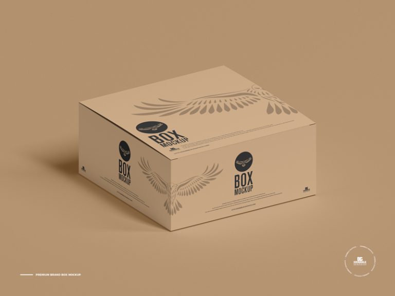 Free Premium Brand Box Mockup | Dribbble Graphics
