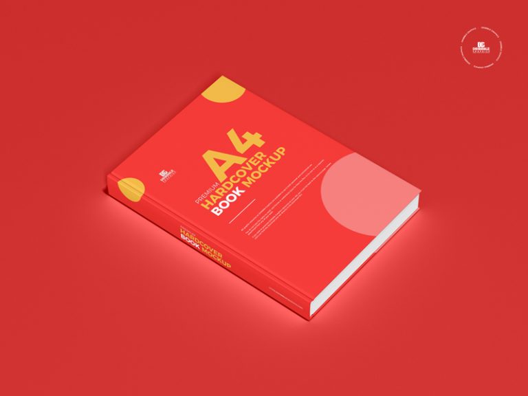 Free Premium A4 Hardcover Book Mockup | Dribbble Graphics