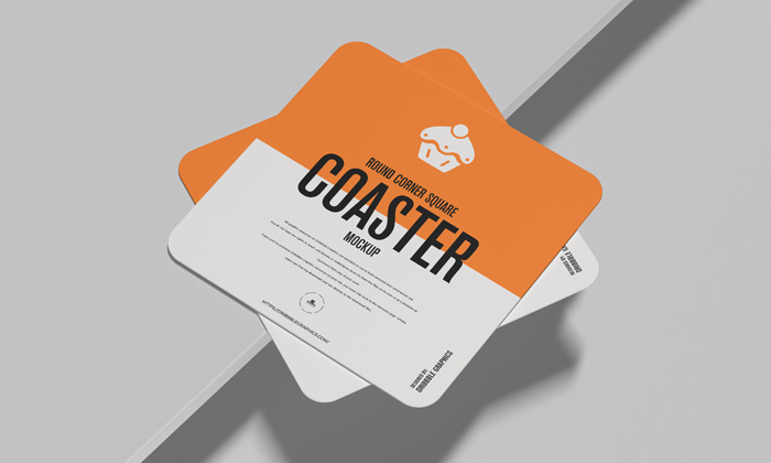 Free-Round-Corner-Square-Coaster-Mockup-300