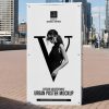 Free Realistic Urban Outdoor Advertising Mockup PSD-300